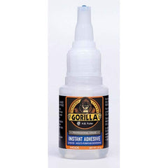 GorillaPro - 20 g Squeeze Bottle Clear Instant Adhesive - Top Tool & Supply