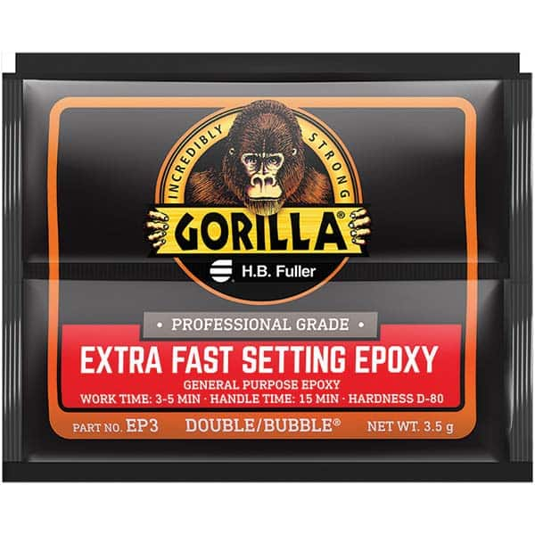 GorillaPro - Smaller than 1 oz. Foil Pack Extra Fast Setting Epoxy - Top Tool & Supply