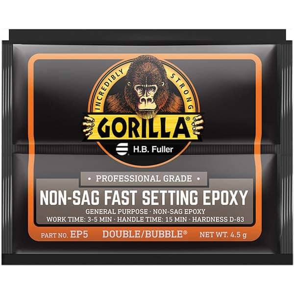 GorillaPro - Smaller than 1 oz. Foil Pack Non-Sag Fast Setting Epoxy - Top Tool & Supply