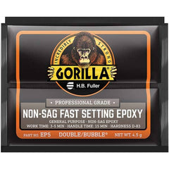 GorillaPro - Smaller than 1 oz. Foil Pack Non-Sag Fast Setting Epoxy - Top Tool & Supply