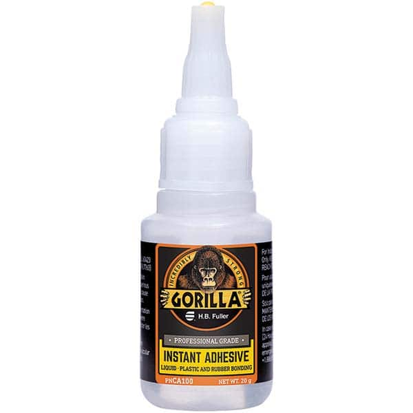 GorillaPro - 20 g Squeeze Bottle Clear Instant Adhesive - Top Tool & Supply