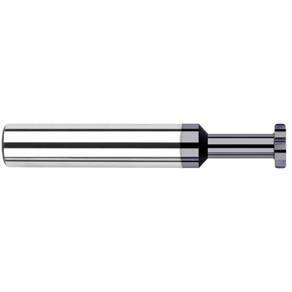 Harvey Tool - 1/2" Cut Diam, 0.04" Cut Width, 1/2" Shank, Straight-Tooth Woodruff Keyseat Cutter - Exact Industrial Supply