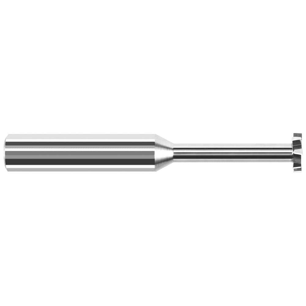 Harvey Tool - 1/2" Cut Diam, 3/32" Cut Width, 1/2" Shank, Staggered-Tooth Woodruff Keyseat Cutter - Exact Industrial Supply