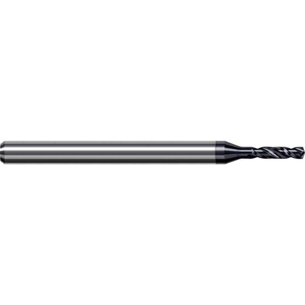 Jobber Length Drill Bit: 0.1875″ Dia, 140 °, Solid Carbide AlTiN Nano Finish, Right Hand Cut, Spiral Flute, Straight-Cylindrical Shank