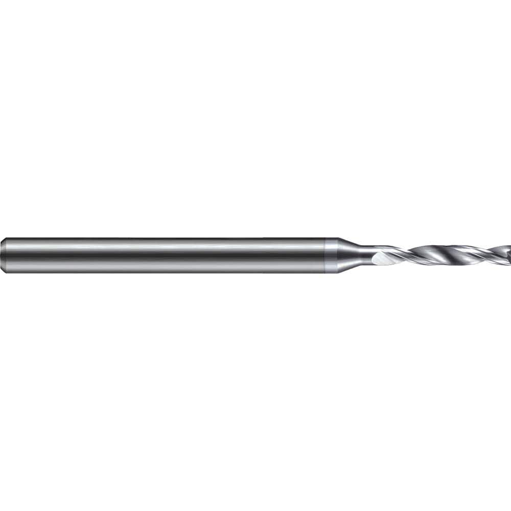 Jobber Length Drill Bit: 0.12″ Dia, 180 °, Solid Carbide TiB2 Finish, Right Hand Cut, Spiral Flute, Straight-Cylindrical Shank