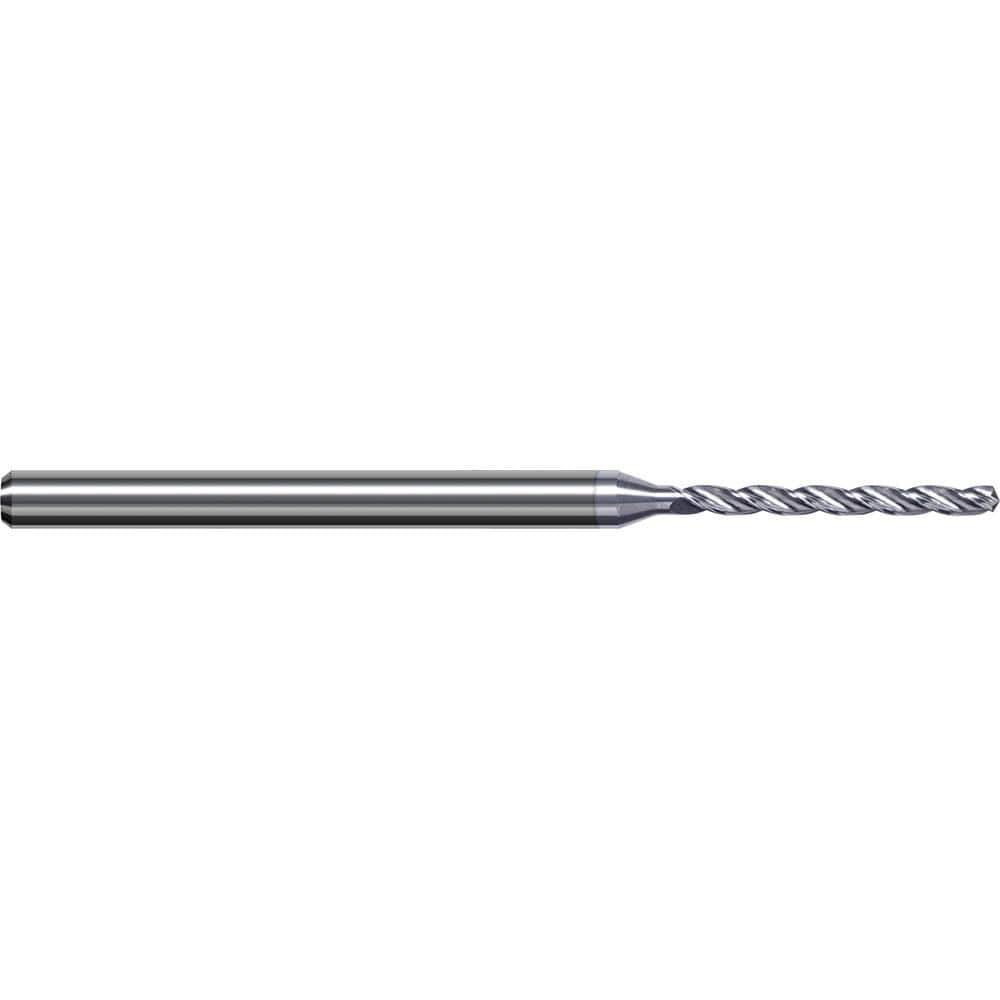 Jobber Length Drill Bit: 0.147″ Dia, 130 °, Solid Carbide TiB2 Finish, Right Hand Cut, Spiral Flute, Straight-Cylindrical Shank