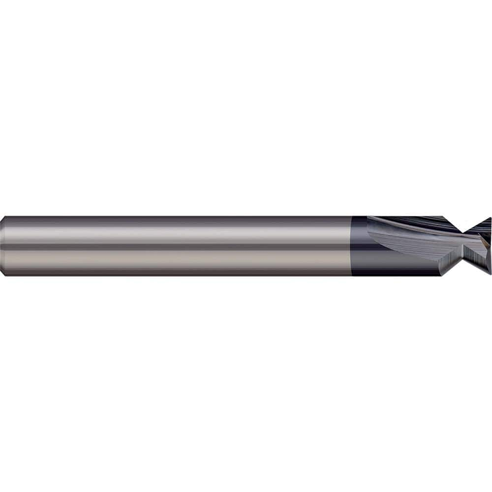 Harvey Tool - 8° 1/4" Cut Diam, 3/8" Cut Width, Solid Carbide Dovetail Cutter - Exact Industrial Supply