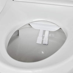 American Standard - Toilet Seats; Type: Bidet Seat ; Style: Transitional ; Material: Plastic ; Color: White ; Outside Width: 15 (Inch); Inside Width: 7.9375 (Inch) - Exact Industrial Supply