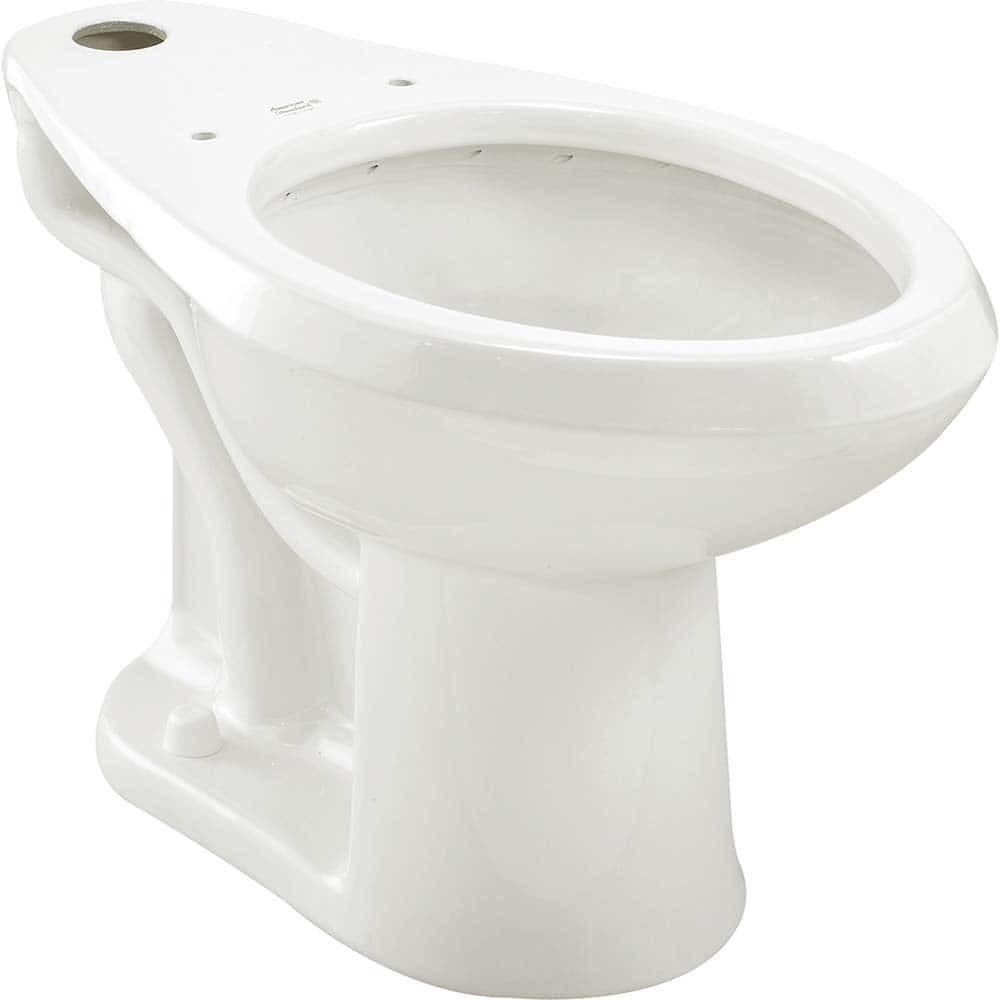 American Standard - Toilets; Type: Bowl only ; Bowl Shape: Elongated ; Mounting Style: Floor ; Gallons Per Flush: 1.28 ; Overall Height: 16.5 ; Overall Width: 14 - Exact Industrial Supply