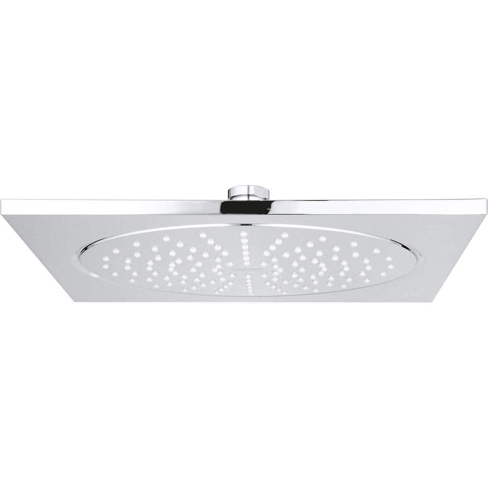 Grohe - Shower Heads & Accessories; Type: Shower Head ; Material: Metal ; GPM: 2.50 ; Face Diameter: 10 (Inch); Finish/Coating: Polished Chrome ; Settings: Spray, Pulse, Combination Pulse-Massage - Exact Industrial Supply