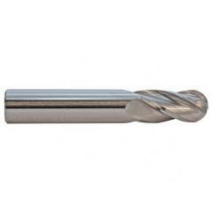 3.5mm TuffCut GP Standard Length 4 Fl Ball Nose Center Cutting End Mill - Top Tool & Supply