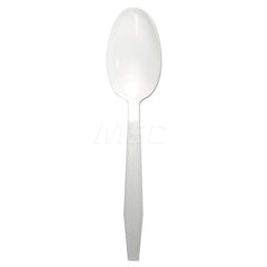 Paper & Plastic Cups, Plates, Bowls & Utensils; Flatware Type: Teaspoon; Material: Plastic; Color: White; Disposable: Disposable