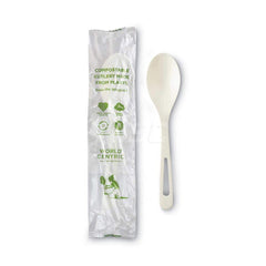 Paper & Plastic Cups, Plates, Bowls & Utensils; Flatware Type: Plastic Spoon; Material: Plastic; Color: White; Overall Length: 6.00; Disposable: Disposable; Length (Decimal Inch): 6.0000