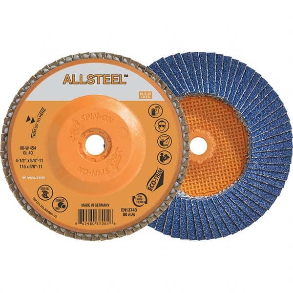 WALTER Surface Technologies - Flap Discs Abrasive Type: Coated Flap Disc Type: Type 27 - Top Tool & Supply