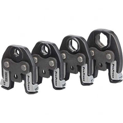 Presser Replacement Jaws; Jaw Size Range: 1-1/4″; For Use With: RIDGID Compact Press Tools (100-B, 200-B, 210-B, 240, 241); Maximum Pipe Capacity (Inch): 1-1/4; Minimum Pipe Capacity: 1-1/4; Cuts Material Type: Copper, Stainless Steel; Type: Pressing Jaws