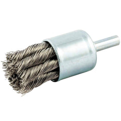 Norton - End Brushes Brush Diameter (Inch): 1 Fill Material: Stainless Steel - Top Tool & Supply