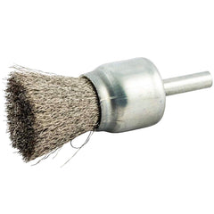 Norton - End Brushes Brush Diameter (Inch): 1 Fill Material: Stainless Steel - Top Tool & Supply