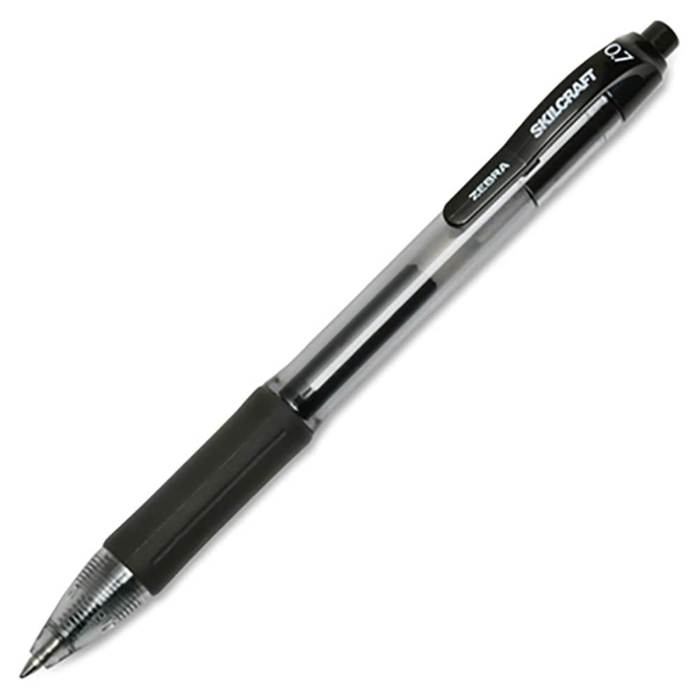 Ability One - Pens & Pencils; Type: Gel Pen ; Color: Black ; Tip Type: Conical - Exact Industrial Supply