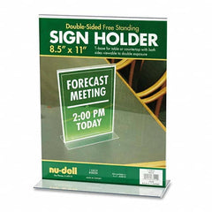 NuDell - Display & Organizer Accessories Type: Sign Holder For Use With: Signs - Top Tool & Supply