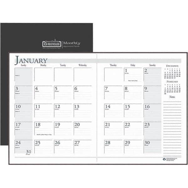 House of Doolittle - Note Pads, Writing Pads & Notebooks Writing Pads & Notebook Type: Monthly Planner Size: 11 x 8-1/2 - Top Tool & Supply