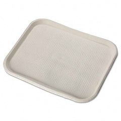 Chinet - Savaday Molded Fiber Food Trays, 14 x 18, White, Rectangular, 100/Carton - Top Tool & Supply