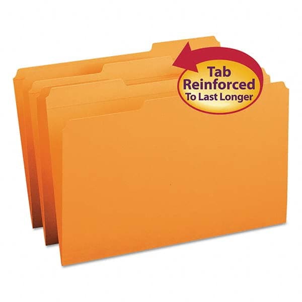 SMEAD - File Folders, Expansion Folders & Hanging Files Folder/File Type: File Folders with Top Tab Fastener Color: Orange - Top Tool & Supply