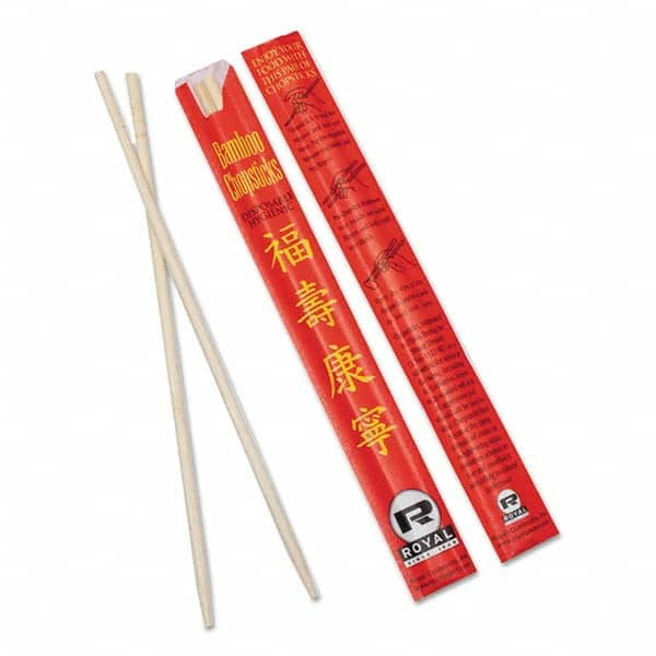 Royal Paper - Chopsticks, Bamboo, 9", 1000/Carton - Top Tool & Supply