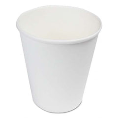 Boardwalk - Paper Hot Cups, 8 oz, White, 1000/Carton - Top Tool & Supply