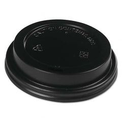 Boardwalk - Hot Cup Lids, Fits 10-20 oz Hot Cups, Black, 1000/Carton - Top Tool & Supply