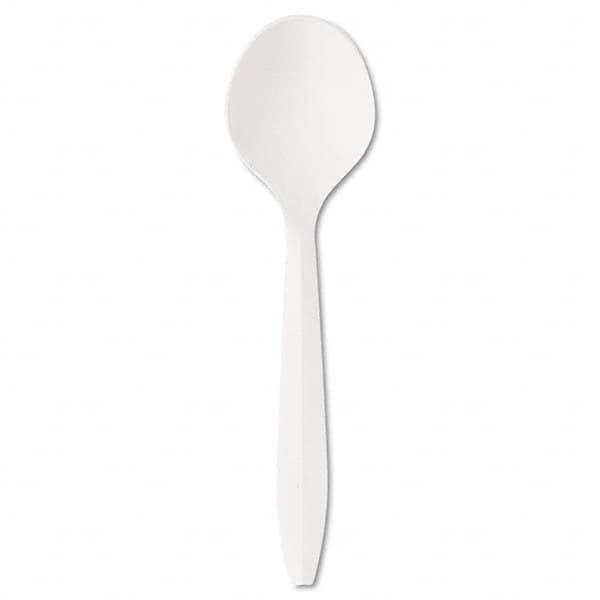 Boardwalk - Mediumweight Polystyrene Plastic Cutlery, Soup Spoon, White, 1000/Carton - Top Tool & Supply