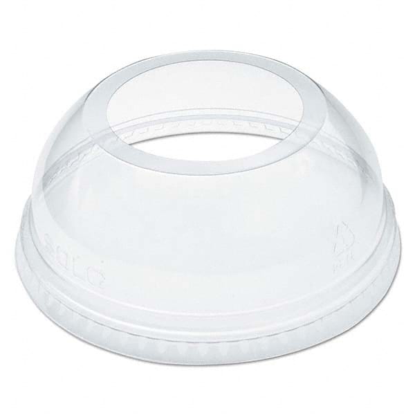 DART - Open-Top Dome Lid for 16-24 oz Plastic Cups, Clear, 1.9" Diam Hole, 1000/Carton - Top Tool & Supply