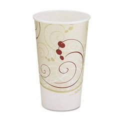 DART - Hot Cups, Symphony Design, 16 oz, Beige, 1000/Carton - Top Tool & Supply