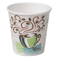 Dixie - PerfecTouch Paper Hot Cups, 10 oz, Coffee Haze, 1000/Carton - Top Tool & Supply