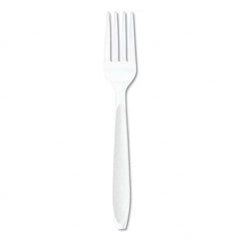 DART - Impress Heavyweight Full-Length Polystyrene Cutlery, Fork, White, 1000/Carton - Top Tool & Supply