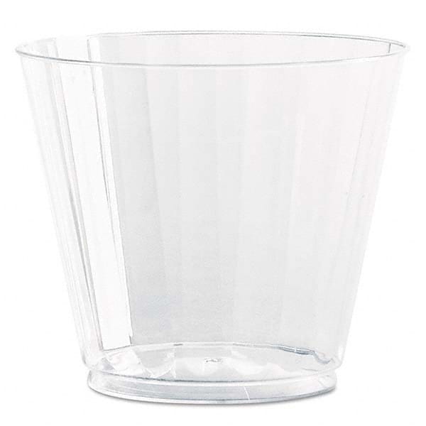 WNA - Classic Crystal Plastic Tumblers, 9 oz, Clear, Fluted, Squat, 12/Pack - Top Tool & Supply