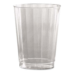 WNA - Classic Crystal Plastic Tumblers, 10 oz, Clear, Fluted, Tall, 12/Pack - Top Tool & Supply