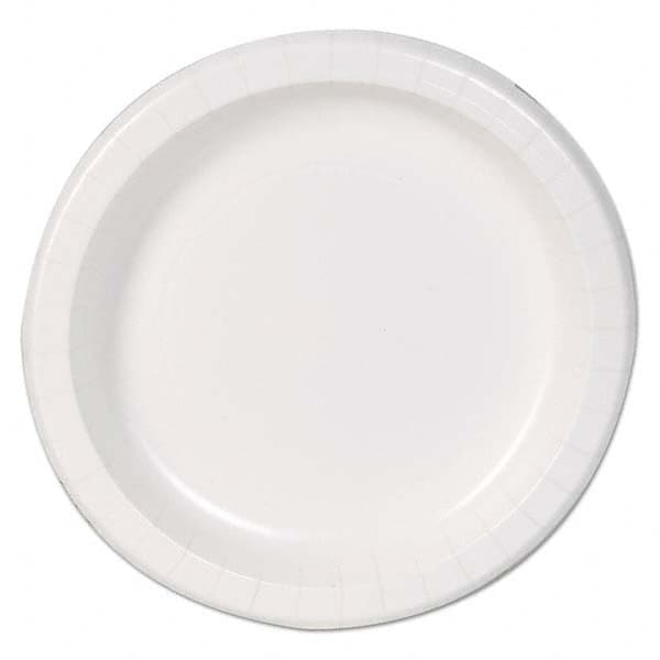 Dixie Basic - Basic Paper Dinnerware, Plates, White, 8.5" Diam, 125/Pack - Top Tool & Supply