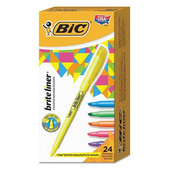 Bic - Markers & Paintsticks Type: Highlighter Color: Yellow; Orange; Pink; Green; Blue - Top Tool & Supply