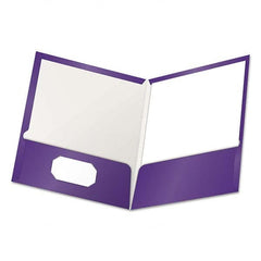 OXFORD - File Folders, Expansion Folders & Hanging Files Folder/File Type: Pocket Folders Color: Purple - Top Tool & Supply