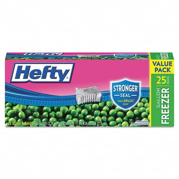 Hefty - Reclosable Food & Sandwich Bags Volume Capacity: 1 Gal. Width (Inch): 10.560 - Top Tool & Supply