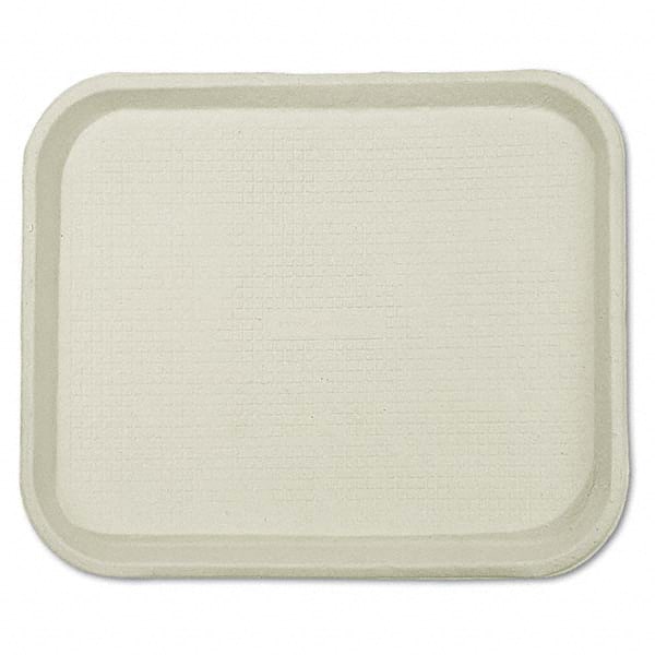 Chinet - Savaday Molded Fiber Food Trays, 9 x 12 x 1, White, Rectangular - Top Tool & Supply