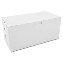 SCT - Non-Window Bakery Boxes, 9 x 5 x 4, White, 250/Carton - Top Tool & Supply