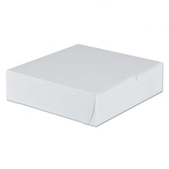 SCT - Tuck-Top Bakery Boxes, 9w x 9d x 2 1/2h, White, 250/Carton - Top Tool & Supply