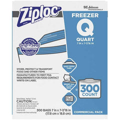 Ziploc - Reclosable Food & Sandwich Bags Volume Capacity: 1 Qt. Width (Inch): 7 - Top Tool & Supply