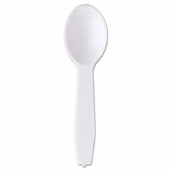 Royal Paper - Polystyrene Taster Spoons, White, 3000/Carton - Top Tool & Supply