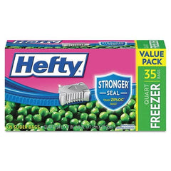 Hefty - Reclosable Food & Sandwich Bags Volume Capacity: 1 Qt. Width (Inch): 7 - Top Tool & Supply