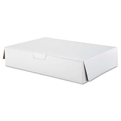 SCT - Tuck-Top Bakery Boxes, 19w x 14d x 4h, White, 50/Carton - Top Tool & Supply