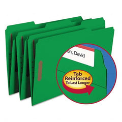 SMEAD - File Folders, Expansion Folders & Hanging Files Folder/File Type: File Folders with Top Tab Fastener Color: Green - Top Tool & Supply