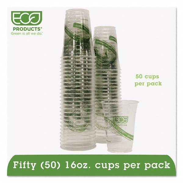 ECO PRODUCTS - GreenStripe Renewable/Compostable Cold Cups Convenience Pack, 16 oz, 50/PK - Top Tool & Supply