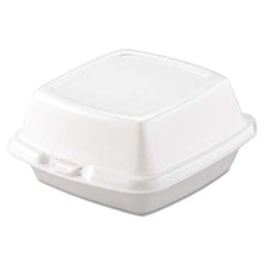 DART - Carryout Food Containers, Foam, 1-Comp, 5 7/8 x 6 x 3, White, 500/Carton - Top Tool & Supply